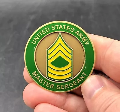 US Army Master Sergeant Rank Challenge Coin/Token • $15