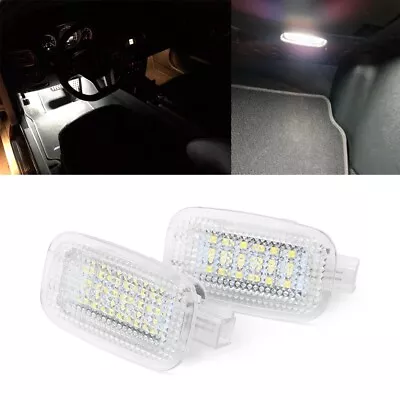 2x Xenon White LED Courtesy Door Trunk Lights For Mercedes W204 W212 W207 W221 • $13.99