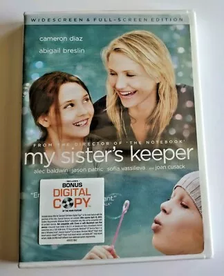 My Sisters Keeper (DVD 2009) Bonus Digital Copy New Cameron Diaz • $14.99