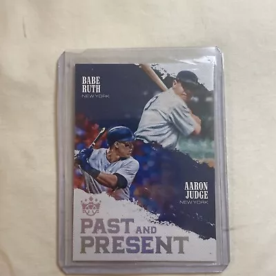 2018 Panini Diamond Kings - Past And Present  Aaron Judge And Babe Ruth Yankees • $3