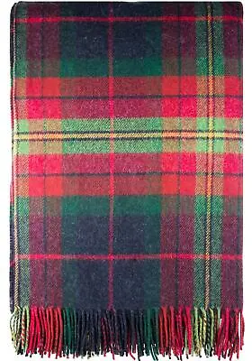 £120 • Buy Large Luxury Merino Lambswool Bedspread Blanket Inveralmond Throw - Midnight