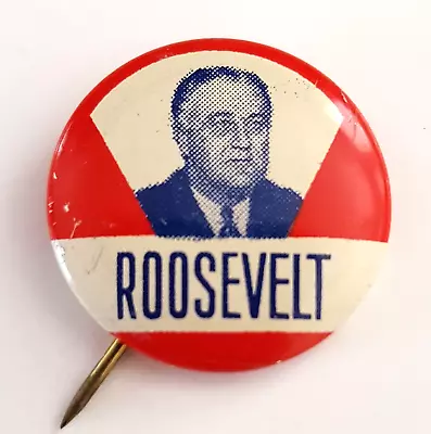 1936 FRANKLIN D. ROOSEVELT FDR PRESIDENT Campaign Pinback Button Badge Political • $24.99