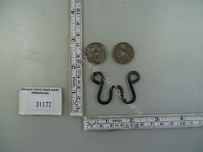 Hooks And French Coins For Ropes Of French Comtoise Morbier Lantern Clocks. • $16.25