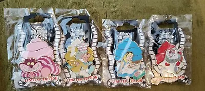 Disney Soda Fountain Alice Cheshire White Rabbit Mad Hatter Cupcake Pin Set • $285