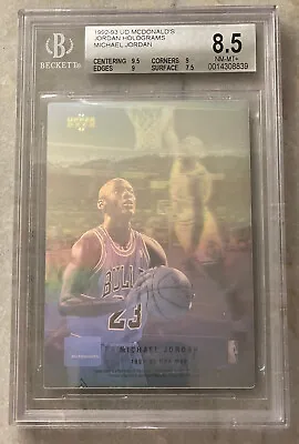 1992-93 UPPER DECK MICHAEL JORDAN McDONALD'S JORDAN HOLOGRAMS #23 BGS 8.5  • $50.23