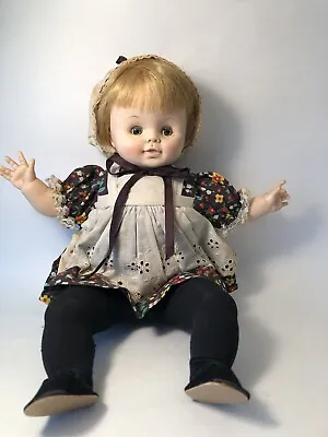 Vtg Effanbee ‘70 Baby Doll In Bonnet • $11