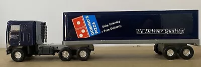 ERTL 1:43 Mack Dominos Pizza Truck And Trailer Delivers Free Vintage 1980s • $15