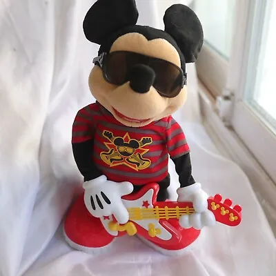 Disney 2010 Rock Star Mickey Mouse Fisher Price Musical Guitar Sings Dance Moves • $24.29