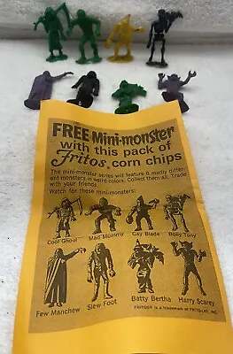 Vintage 1960's MPC Mini Monsters Fritos Corn Chips FULL SET • $144