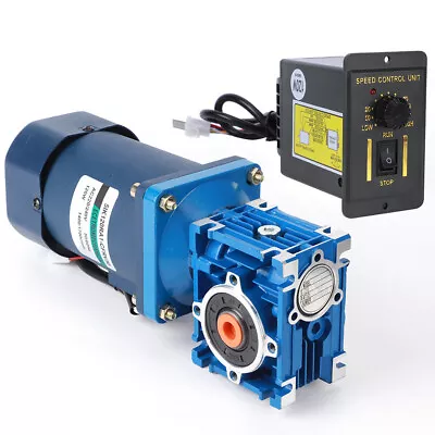 Worm Gear Motor 120W AC 220V Speed Control Governor Industrial Electrical UK MPF • £223.19