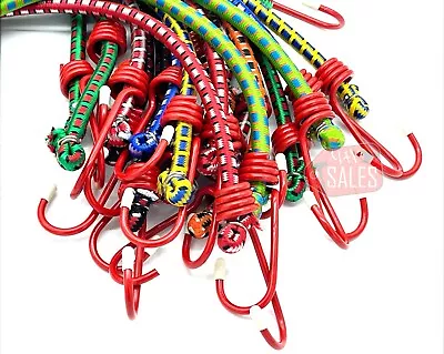 10pc 12  Color Bungee Cord Tie Down Set Straps 2 Hook End • $10.90