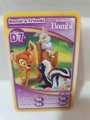 £1 • Buy Morrisons Disney Paris 20th Anniversary Trading Card D7 BAMBI