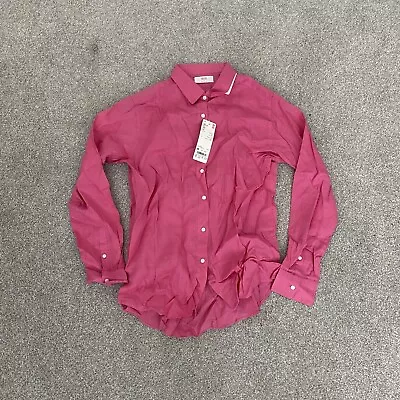 Uniqlo Womens Pink Long Sleeve Top Blouse Shirt Size M Bnwt • £7.99