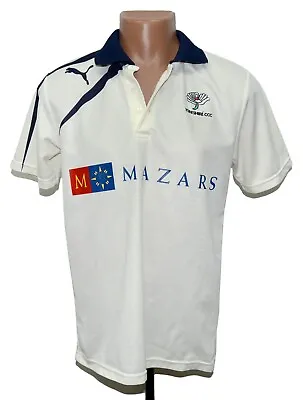 Yorkshire County Club Cricket Shirt Jersey Puma Size M Adult • £30.23