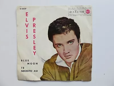 Elvis Presley 1962 Spanish  45 Blue Moon ( Luna  Azul )  • $73.98