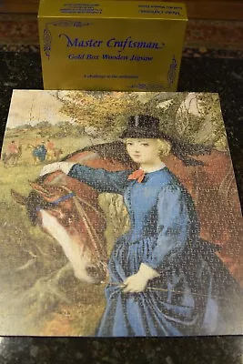 VTG Master Craftsman Gold Box Wooden Jigsaw Puzzle  Ladyships Favorite  1000 Pcs • $89