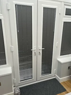 £70 • Buy Hillary’s Grey Perfect Fit Venetian Blinds For French/ Patio Doors