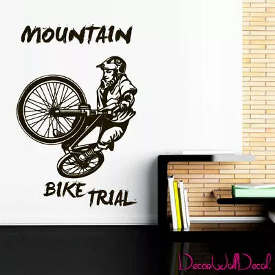 $27.99 • Buy Wall Decal BMX Rider Sticker Bike Bicycle X Games Racing Cycle Jump Teen M1643