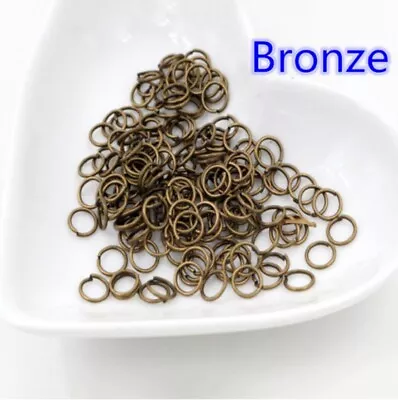 £2.15 • Buy 3-8mm Jump Rings Metal DIY Jewelry Findings Open Single Jewellery Split UK