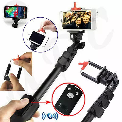 For IPhone 15 Pro Max 15 Pro Heavy Duty Selfie Stick Monopod Bluetooth Remote • £4.50