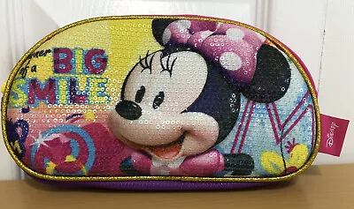 Minnie Mouse By Disney Sequined Pouch Pencil Case • $18