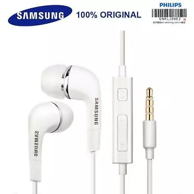 Genuine Samsung Earphones Earbuds 3.5mm Aux Wired With Mic Volume Control   • £4.75