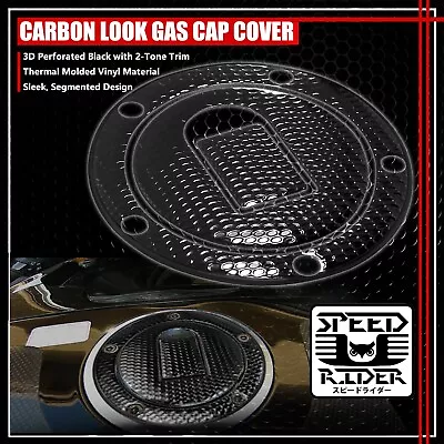 04-05 Ninja Zx-10r/6r/9r Gas Cap Fuel Lid Cover Protector Pad Perforated Black • $14.95