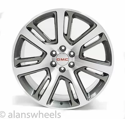 4 NEW GMC Sierra Yukon Denali Gunmetal Machined Face 22” Wheels Rims Lugs 4738 • $1295