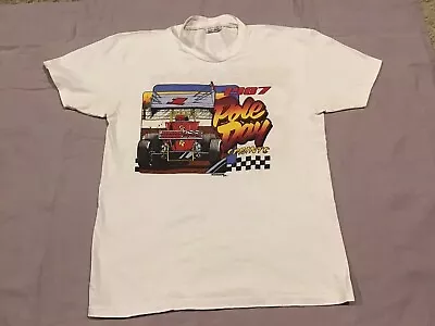 Vintage 1987 Indy Fairgrounds Pole Day Sprint Car Racing Size Large Rare • $34