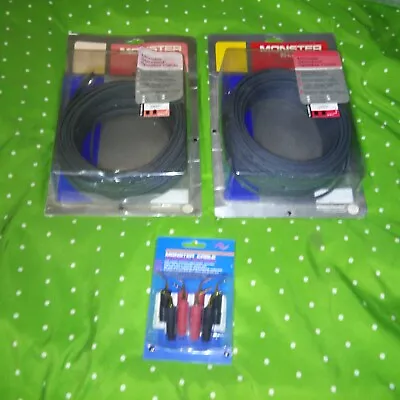 Moster Cable Speaker Wires 16 Gauge X 2 With Connectors Nu Great Deal 60-ft/pack • $49.95