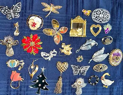 Collectible Lot Vintage Brooch Pins • $29