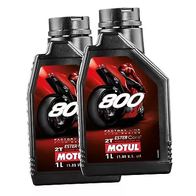 MF3340 - 2Lt Oil MOTUL 800 Factory Line Racing 100% Synthetic 2T Fuel Mix • $114.58