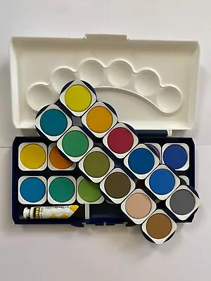 NEW AND BOXED Idena Opaque Paint Box Pallet 24 Colours 1 Tube Opaque White • £4.99