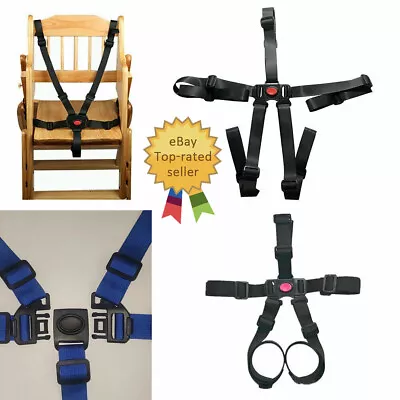 $11.88 • Buy Safe Belt Baby Kids Harness 5 Point Safety Pram Chair Strap Car Stroller High