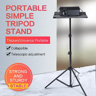 Laptop Tripod Stand Projector Bracket Adjustable Height With Tripod Tray LW E1H1 • £15.79