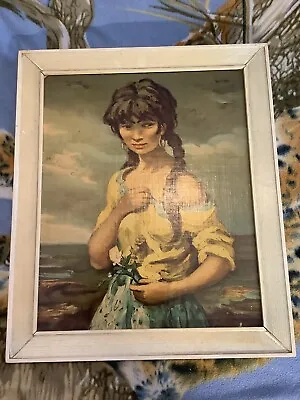 Marcel Dyf Gypsy Gipsy Girl Vintage Mid Century 1960s Framed Print. Tretchikoff • $93.34