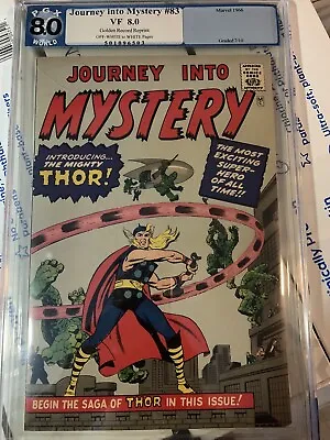 Thor Journey Into Mystery GRR Golden Record Reprint #83 VF 8.0 1966 PGX Not CGC • $499.99