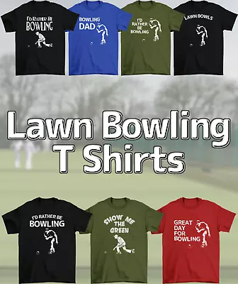 Lawn Bowls Various T-Shirts Flat Green Bowling New Designs • £12.99