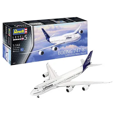 £29.95 • Buy REVELL Boeing 747-8 Lufthansa  New Livery  1:144 Aircraft Model Kit 03891