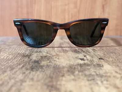Vintage Ray Ban B&l Brown Wayfarer Sunglasses Made In Usa 50/24 #3 • $134.89