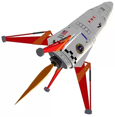 Semroc Flying Model Rocket Kit Mars Lander KV-54 • $80.74