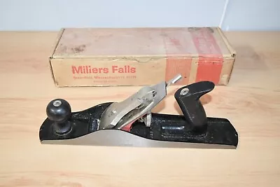 VINTAGE MILLER FALLS WOOD PLANE No. 140CBG IN ORIGINAL BOX • $39.50