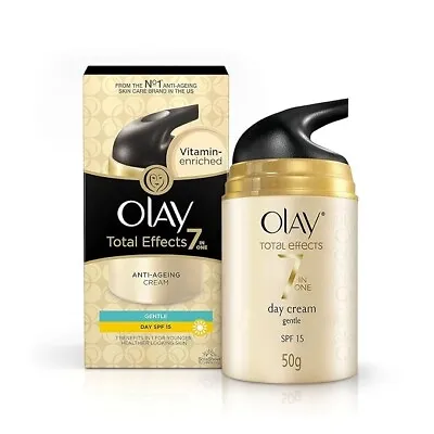 Olay Total Effects 7 In 1 Anti Aging Skin Cream Moisturizer Gentle SPF15 50gm • $26.59