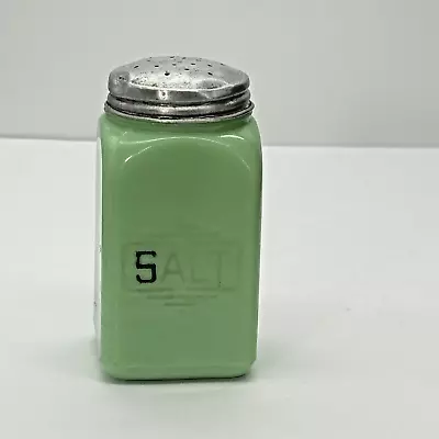 Vtg 1940s McKee Jadeite Green SALT Range Shaker Glass Retro MCM Range Shaker • $45