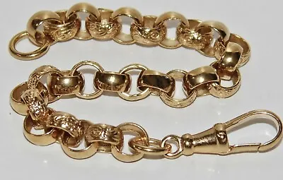 Solid 9ct Yellow Gold On Silver 6.5 Inch Kid's / Children's Belcher Bracelet ~ • £55.95