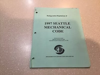 1997 Seattle Mechanical Code Refrigeration Regulations • $5