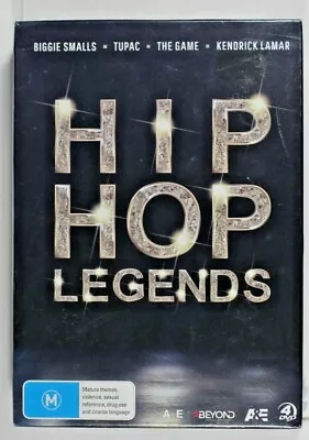 Hip Hop Legends - Tupac Biggie Smalls : 4 DVD Set Region 4 New Unsealed • £12.38