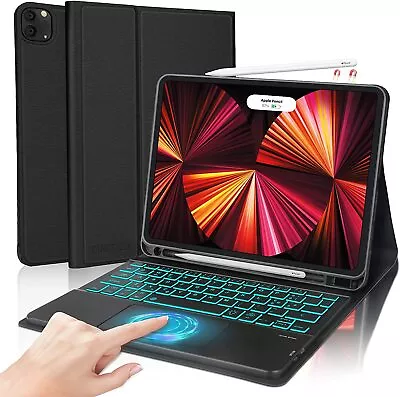 For IPad 7/8/9th 10th Generation Air 4/5th Pro Case Cover With Touchpad Keyboard • £32.29