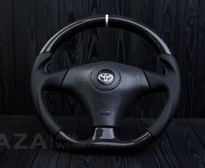 Toyota Supra Steering Wheel Celica MR2 Altezza Chaser JZX100 Carbon Fiber Custom • $1350