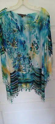 Mushka By Sienna Rose Sublimation Tassle Embroidered Blouse Size Xl Women’s  • $28.99
